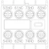 Siemens 3RH2911-1XA31-0MA0 pomocný spínač blok, 3NO+1NC, čelná montáž, skrutkové svorky