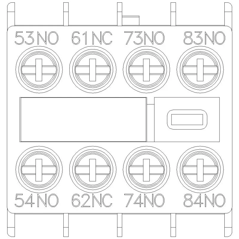 Siemens 3RH2911-1XA31-0MA0 pomocný spínač blok, 3NO+1NC, čelná montáž, skrutkové svorky