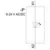 Siemens SIRIUS ACT LED modul s integrovanou LED, AC/DC 6-24V, žltý (3SU14011BG301AA0)