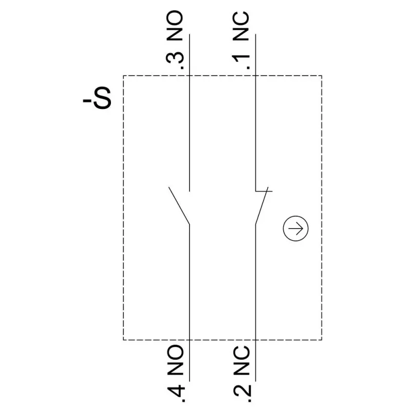 SIEMENS SIRIUS ACT kontaktný modul 3SU1400-1AA10-3FA0, 1NO+1NC, skrutková svorka