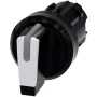 Siemens SIRIUS ACT otočný prepínač predný element, plast, biely, 2-pozície, aretovaný, 22mm 3SU1002-2BP60-0AA0
