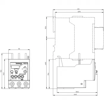 SIEMENS SIRIUS 3RU2136-4EB0 tepelné nadprúdové relé 22-32 A trieda 10