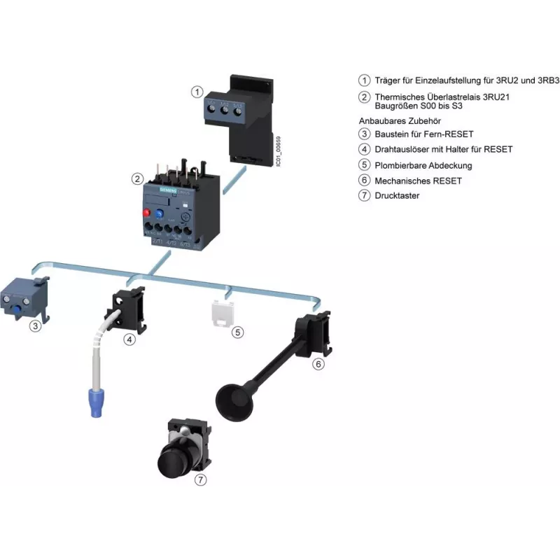 SIEMENS SIRIUS 3RU2136-4EB0 tepelné nadprúdové relé 22-32 A trieda 10
