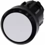 Siemens SIRIUS ACT predný diel tlačidla, plast, biely, 22 mm 3SU1000-0AA60-0AA0