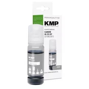 KMP sivá atramentová fľaša kompatibilná s Canon GI-53GY (1583,0041)