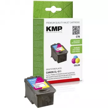 KMP C78 tri-color atramentová kazeta (azúrová, purpurová, žltá) pre Canon PIXMA MP230, MP237, MP252, MP258, MP280, MP282, MP495, MP499, MX360, MX410, MX420 1512.4030