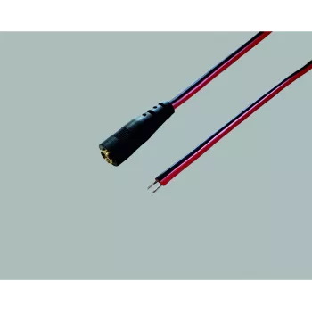 BKL Electronic 075159 nízkonapäťový spojovací kábel DC 5,5 x 2,1 mm na voľný koniec 30 cm