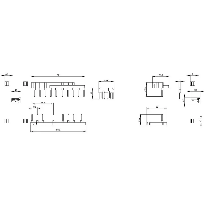 Siemens SIRIUS 3RA2 mechanický blokovací prepojovací set pre S00/S0 stýkače (3RA29132BB1)