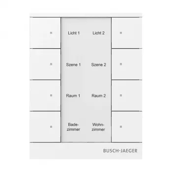 Busch-Jaeger free@home ovládací prvok, alpská biela, 2-násobný 2CKA006220A0886