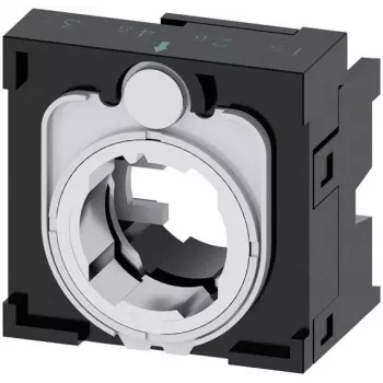 Siemens SIRIUS ACT držiak pre 4 ovládacie prvky, 22 mm, čierny plast, montáž do predného panelu, 3SU1500-0BA10-0AA0