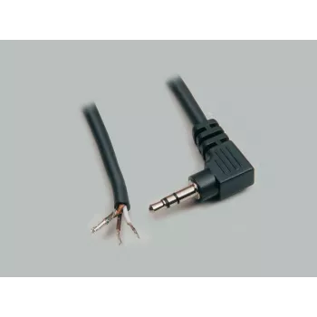 BKL Electronic 1101054 3,5 mm stereo jack konektor samec spojka, 3-pólový, spájkovaný, kovové puzdro