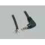 BKL Electronic 1101054 3,5 mm stereo jack konektor samec spojka, 3-pólový, spájkovaný, kovové puzdro