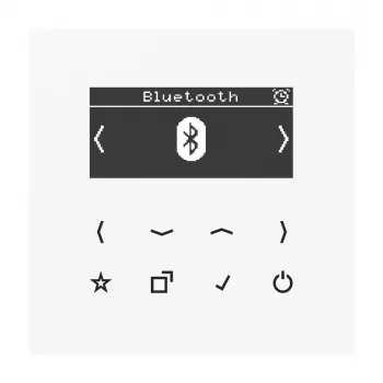 JUNG DABLSBTWW Smart Radio DAB+ s Bluetooth, alpská biela