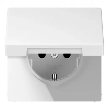 JUNG LS 1520 BFKIK SCHUKO zásuvka 16 A 250 V so zvýšenou ochranou proti dotyku, biela svetlá LS1520BFKIKLWW
