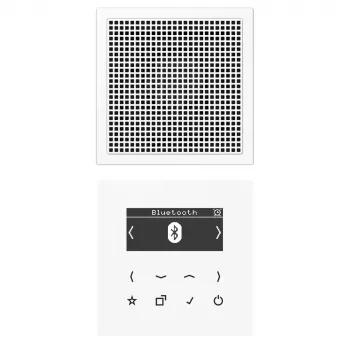 JUNG DABLS1BTWW Smart Radio DAB+ s Bluetooth, mono, biela alpská