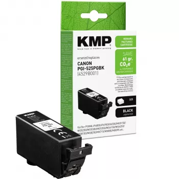 KMP kompatibilná čierna atramentová kazeta pre Canon PGI-525 PGBK (4529B001) 1513,4001