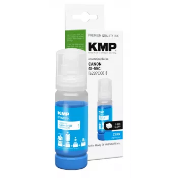 KMP doplňovací atrament azúrový 70 ml pre Canon GI-55C (6289C001) 1587,5003