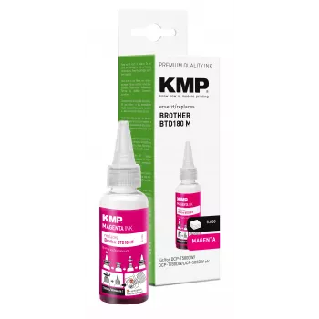 KMP Náplňová tinta pre Brother BTD180M, purpurová, 50 ml 1555,0006