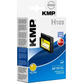 KMP H103 Žltá kompatibilná atramentová kazeta 30 ml (nahradzuje HP 951XL) pre HP Officejet Pro 251dw, 276dw, 8100, 8600, 8610, 8620, 8630 1723,4009
