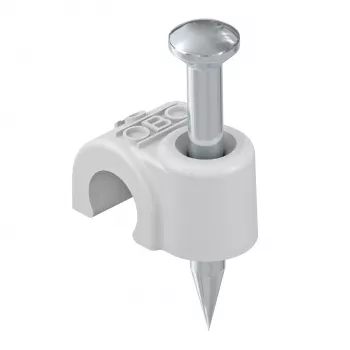 OBO Bettermann izolovaná klincová spona 18 mm svetlosivá balenie 25 ks 2228300