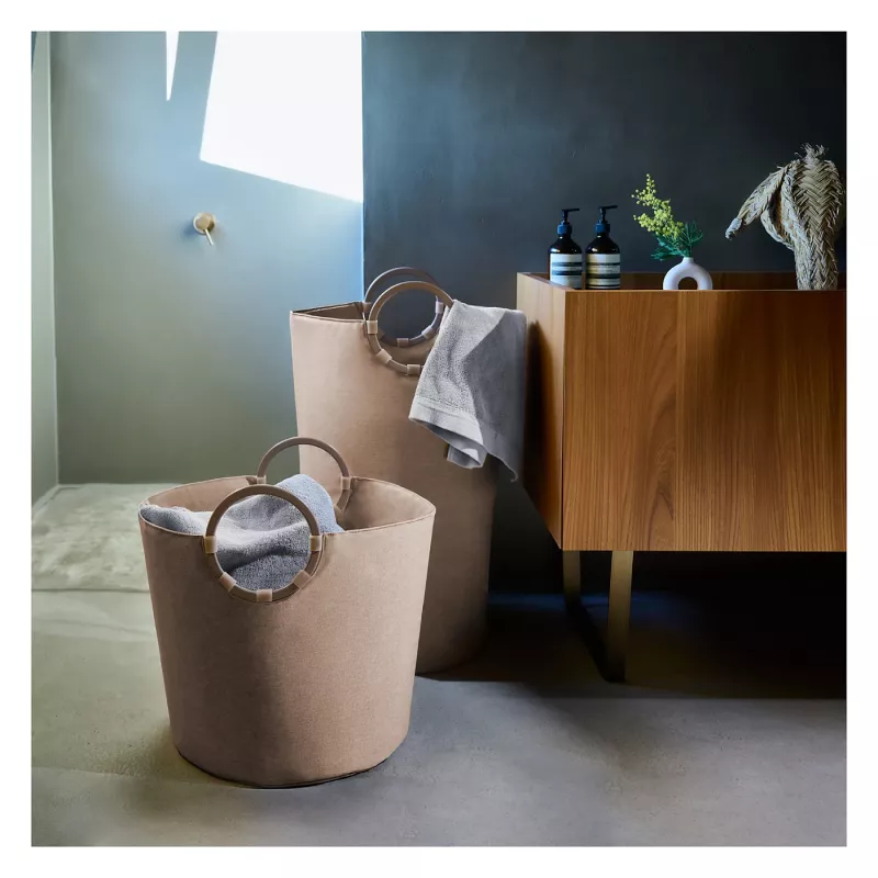 Reisenthel loophome S VR6043 kôš na bielizeň, okrúhly, polyester/hliník, Twist Coffee