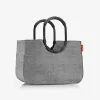 reisenthel loopshopper L nákupný košík, Twist Silver, 25 l, hliníkový rám, polyester OR7052