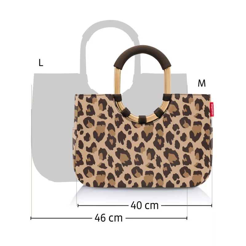 reisenthel loopshopper L nákupný košík, Twist Silver, 25 l, hliníkový rám, polyester OR7052