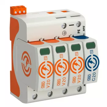 OBO BETTERMANN SurgeController V20 V20-3+NPE+FS-280 3-pólový s NPE+FS 280V Typ 2 SPD 5095333