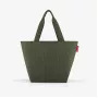 reisenthel Shopper M cord dark matcha nákupná taška ZS5057 - objem 15 litrov