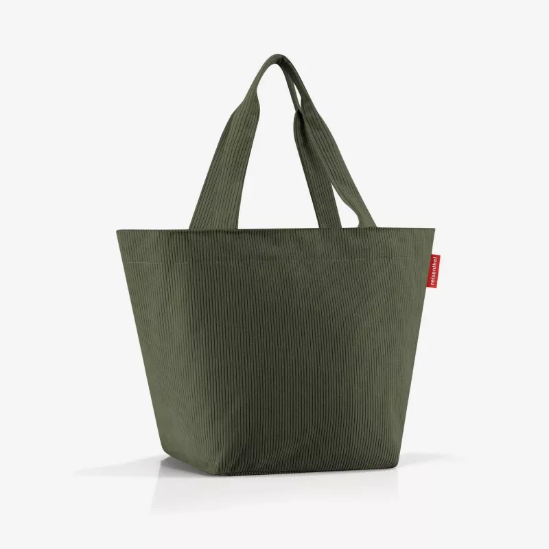 reisenthel Shopper M cord dark matcha nákupná taška ZS5057 - objem 15 litrov