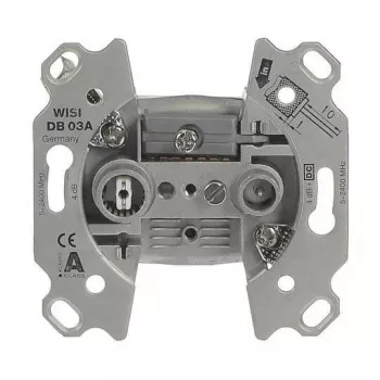 BUSCH-JAEGER 0230-102 Anténny pripojovací modul, 2 výstupy, koncová zásuvka, biela 2CKA000230A1554