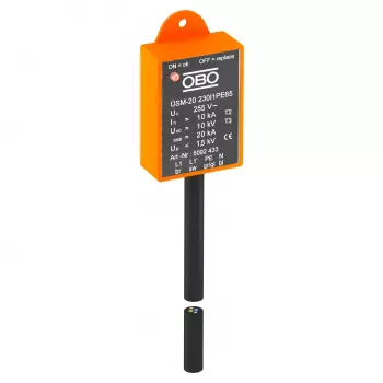 OBO BETTERMANN ÜSM-20-230I1PE65 modul prepäťovej ochrany pre LED svietidlá, 1-fázový, Typ 2 SPD, IP65 5092433