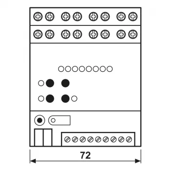JUNG 2570M1SR KNX IP Multistation, DIN-lišta, 4 TE, Secure