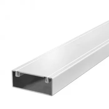 OBO PLM D 0410 RW inštalačný kanál, kov, s protipožiarnou tkaninou, 40x100x2000 mm, čisto biela 7218006