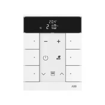 Busch-Jaeger izbový termostat 6-násobný, štúdiová biela SBR-F-6.0.1-84 2CKA006220A0864