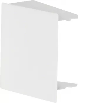 HAGER LFS6006069016 koncový diel pre 60x60 mm káblový kanál, oceľový plech, dopravná biela