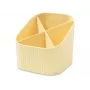 HAN X-LOOP stojan na perá pastelovo žltý plast 4 priehradky 111 x 111 x 105 mm 17238-815D