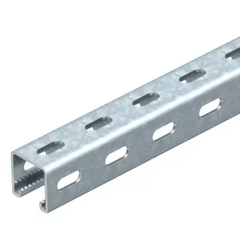 OBO Bettermann MS4141PP03 C-profilová lišta s bočným dierovaním, 41x41 mm, 3000 mm, žiarovo pozinkovaná oceľ 1122500