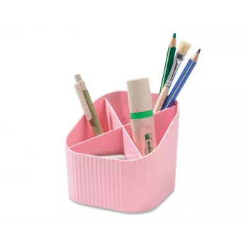 HAN X-LOOP stojan na perá pastelovo ružová 4 priehradky 111x111x105 mm 17238-886D