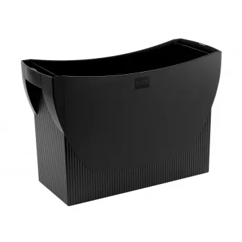 HAN SWING KARMA krabica na závesnú registratúru, plast, čierna, 100% recyklovaný materiál, pre 20 A4 súborov 19008-13