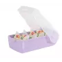 HAN CROCO A7 na šírku krabica na kartotéčne lístky, pastelovo fialové priesvitné telo s priehľadným vekom, polypropylén, 1 kus 997-887