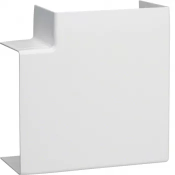 HAGER plochý uholník LFF6011059016 PVC pre LF/LFF/LFH 60x110 káblový kanál, čistá biela