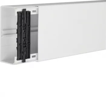 HAGER TEH FB6013009016 káblový kanálový systém s možnosťou montáže prístrojov/deliacej steny, PVC, čistá biela, 60x130x2000 mm
