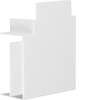 HAGER plochý uholník bezhalogénový PVC 60x110mm dopravná biela RAL 9016 pre LF/FB parapetný kanál LF6011059016