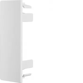 Hager LF4011069016 bezhalogénová koncová krytka pre 40x110mm káblový kanál, čistá biela