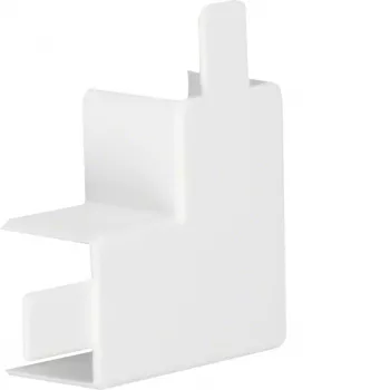 HAGER plochý uholník spojovací hfr PVC LF3003059016 pre LF 30x30mm dopravná biela