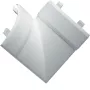 Hager EK4004059016 Plochý uhol pre 40x40mm PVC káblový kanál, dopravná biela