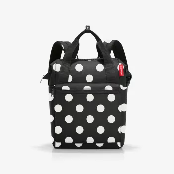 reisenthel allrounder R batoh polyester čierna/biela 12 L (JR7073)