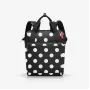 reisenthel allrounder R batoh polyester čierny/biely 12 L (JR7073)