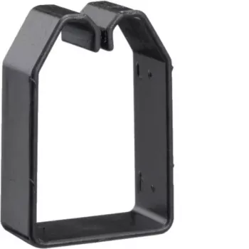 Hager BA6 drôtený pridržiavací klip pre inštalačný kanál 60x40 mm, PVC, čierna, 50 ks (B600403)